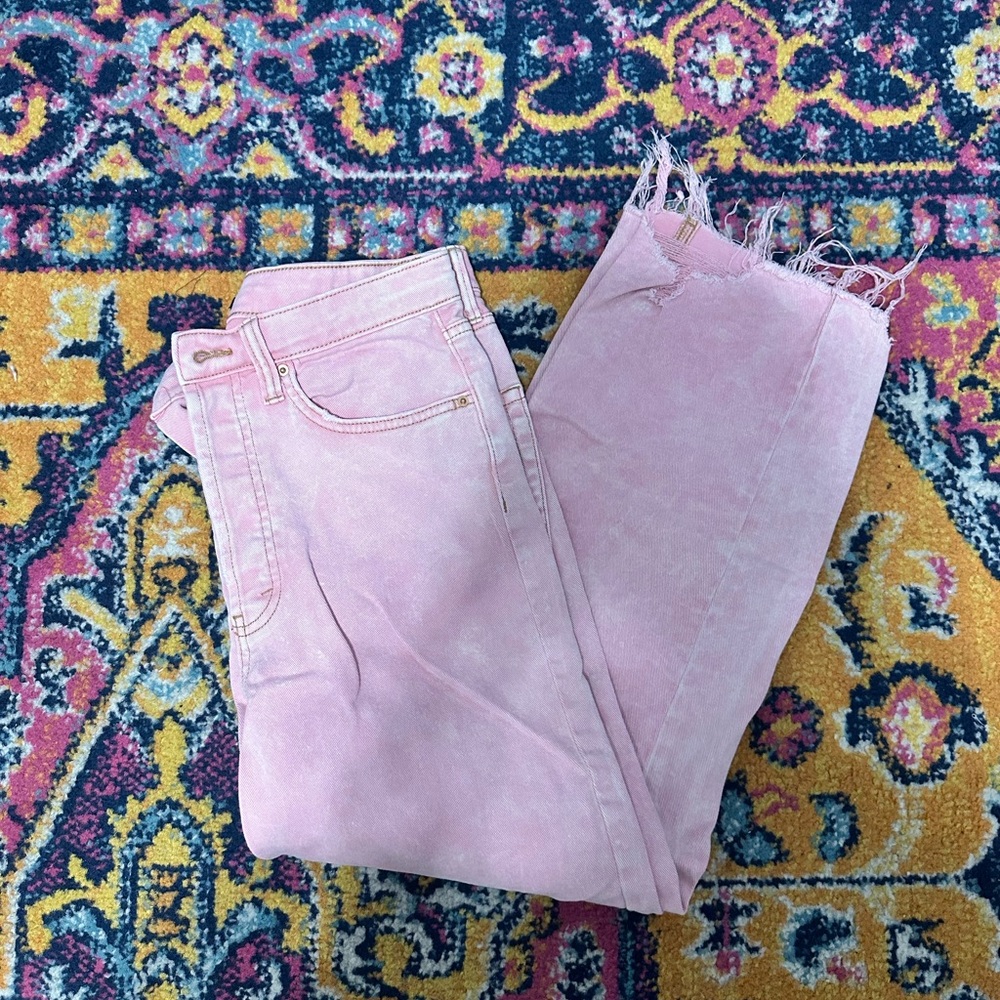 Wild Fable Pink Ankle Cropped Jeans